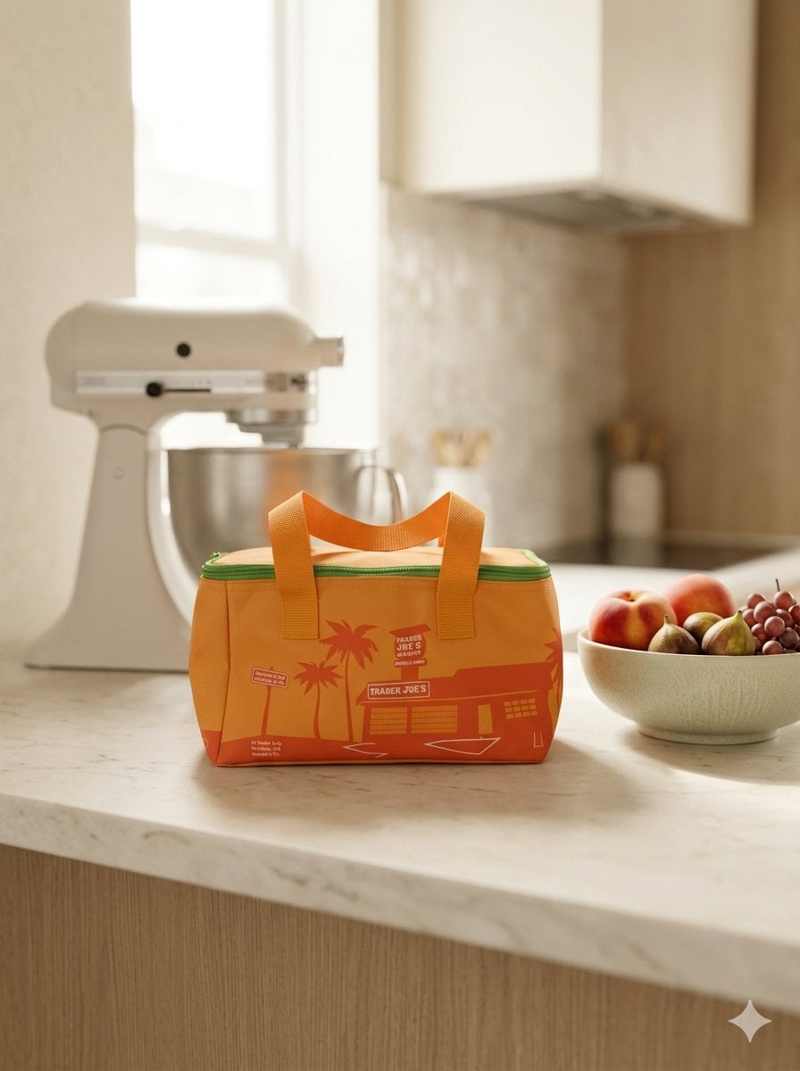 Trader Joe's Mini Insulated Tote Bag - Orange