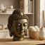 Golden Buddha Head Statue