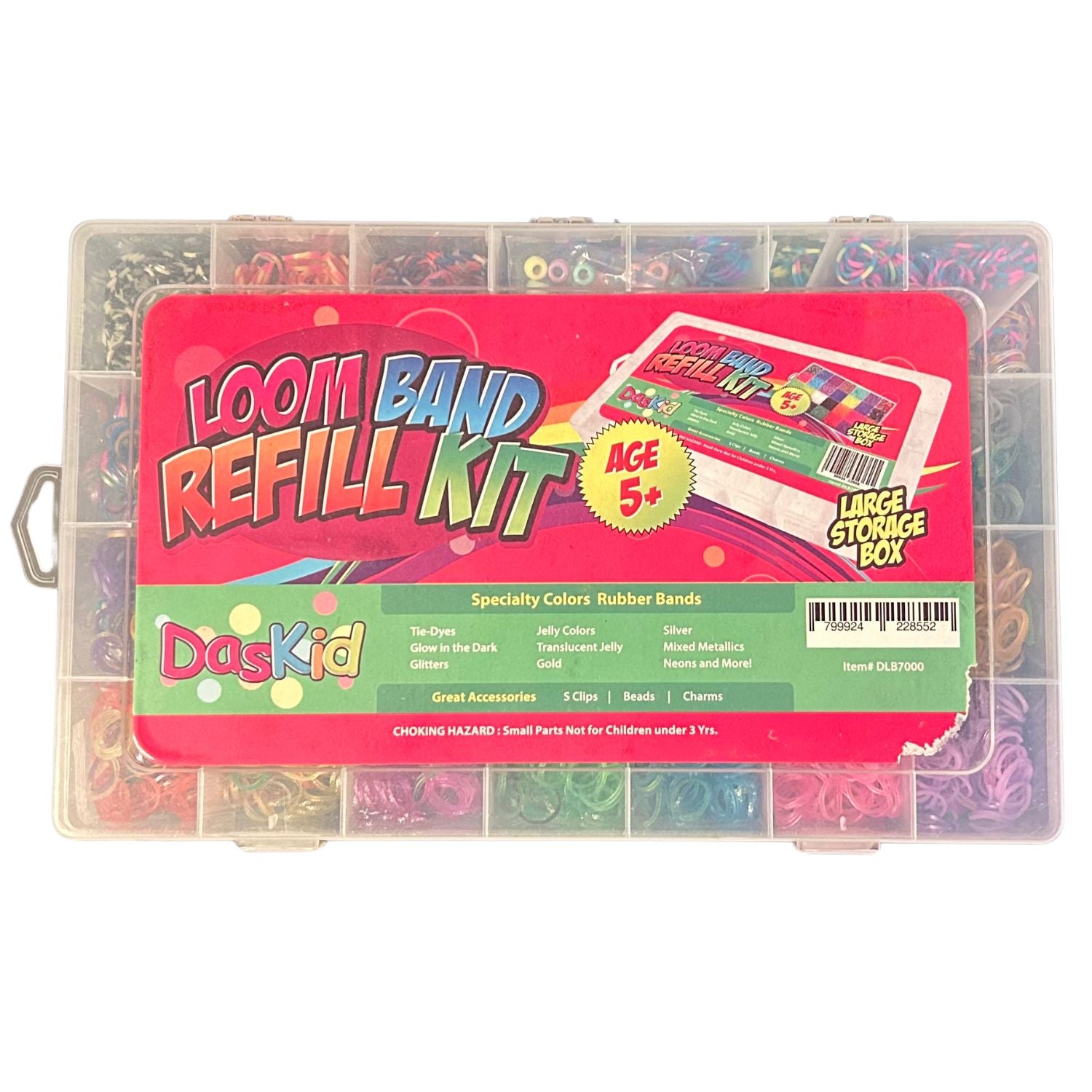 DasKid Loom Band Refill Kit (Item# DLB7000)